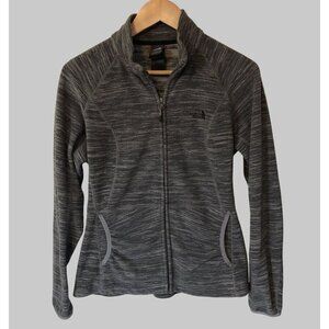 The North Face Fleece Jacket Womens Size Medium Gray Full-zip Activewear Granola